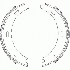 4094.02 ROADHOUSE Комплект тормозных колодок, стояночная тормозная с