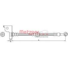 4110139 METZGER Тормозной шланг