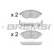 BP3513 BREMSI Комплект тормозных колодок, дисковый тормоз