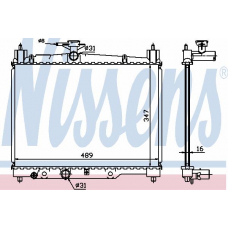 64789A NISSENS Радиатор, охлаждение двигателя