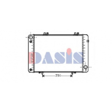 121620N AKS DASIS Радиатор, охлаждение двигателя