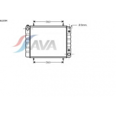 AU2084 AVA Радиатор, охлаждение двигателя