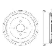 62406 PAGID Тормозной барабан