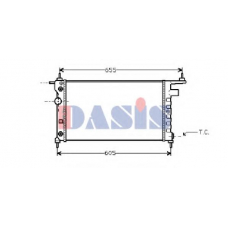 151610N AKS DASIS Радиатор, охлаждение двигателя