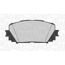 363916060627 MAGNETI MARELLI Комплект тормозных колодок, дисковый тормоз