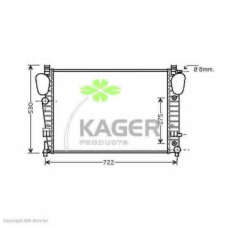 31-2977 KAGER Радиатор, охлаждение двигателя