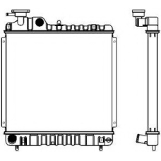 1221-0214 SAKURA  Automotive Радиатор, охлаждение двигателя