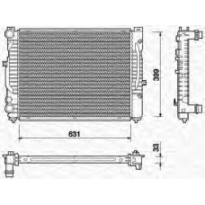 350213712000 MAGNETI MARELLI Радиатор, охлаждение двигателя