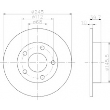 8DD 355 103-841 HELLA PAGID Тормозной диск