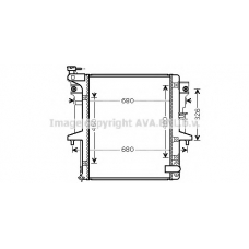 MTA2202 AVA Радиатор, охлаждение двигателя