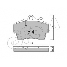 822-891-0 CIFAM Комплект тормозных колодок, дисковый тормоз