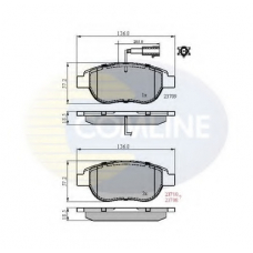 CBP11038 COMLINE Комплект тормозных колодок, дисковый тормоз