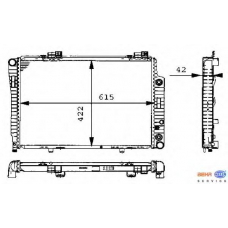 8MK 376 711-191 HELLA Радиатор, охлаждение двигателя