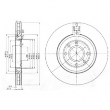 BG3529 DELPHI Тормозной диск