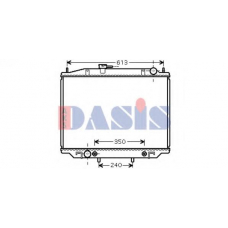 070126N AKS DASIS Радиатор, охлаждение двигателя