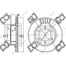 BD1011 DJ PARTS Тормозной диск