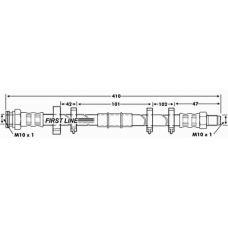 FBH6118 FIRST LINE Тормозной шланг