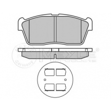 025 235 0715 MEYLE Комплект тормозных колодок, дисковый тормоз