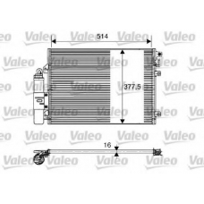 817827 VALEO Конденсатор, кондиционер