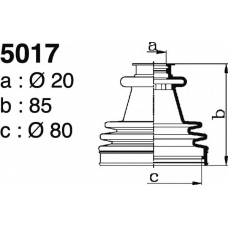 5017 DEPA Комплект пылника, приводной вал