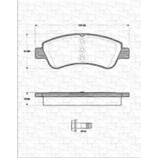 363702161418 MAGNETI MARELLI Комплект тормозных колодок, дисковый тормоз