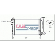 1500051 KUHLER SCHNEIDER Радиатор, охлаждение двигател