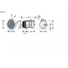 MSAK277 AVA Компрессор, кондиционер