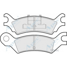 PAD569 APEC Комплект тормозных колодок, дисковый тормоз