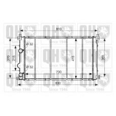 QER2493 QUINTON HAZELL Радиатор, охлаждение двигателя