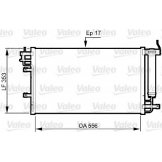 814345 VALEO Конденсатор, кондиционер