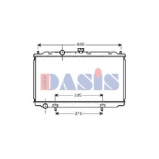 070085N AKS DASIS Радиатор, охлаждение двигателя