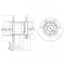 BG649 DELPHI Тормозной диск