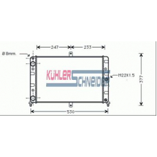 4800401 KUHLER SCHNEIDER Радиатор, охлаждение двигател