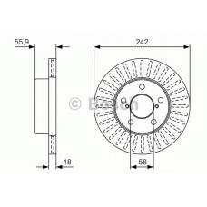 0 986 479 U69 BOSCH Тормозной диск