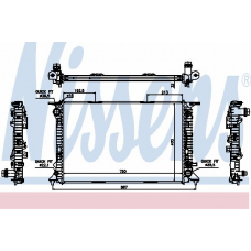 60318 NISSENS Радиатор, охлаждение двигателя