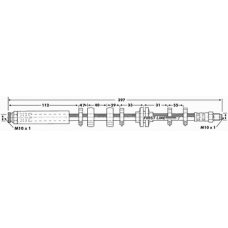 FBH6648 FIRST LINE Тормозной шланг