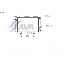 RT2001 AVA Радиатор, охлаждение двигателя