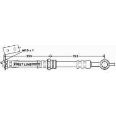 FBH7059 FIRST LINE Тормозной шланг