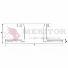 MBR5011 MERITOR Тормозной диск