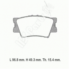 IBR-1299 IPS Parts Комплект тормозных колодок, дисковый тормоз