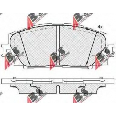 37755 ABS Комплект тормозных колодок, дисковый тормоз