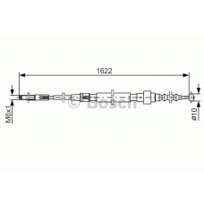 1 987 477 167 BOSCH Трос, стояночная тормозная система