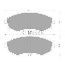 0 986 AB3 027 BOSCH Комплект тормозных колодок, дисковый тормоз