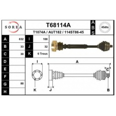 T68114A EAI Приводной вал