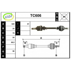 TC606 SERA Приводной вал