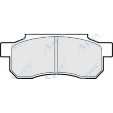 PAD610 APEC Комплект тормозных колодок, дисковый тормоз