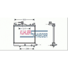 2204201 KUHLER SCHNEIDER Радиатор, охлаждение двигател