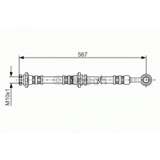 1 987 476 196 BOSCH Тормозной шланг