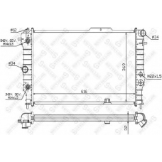 10-26012-SX STELLOX Радиатор, охлаждение двигателя