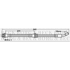 BBH7162 BORG & BECK Тормозной шланг